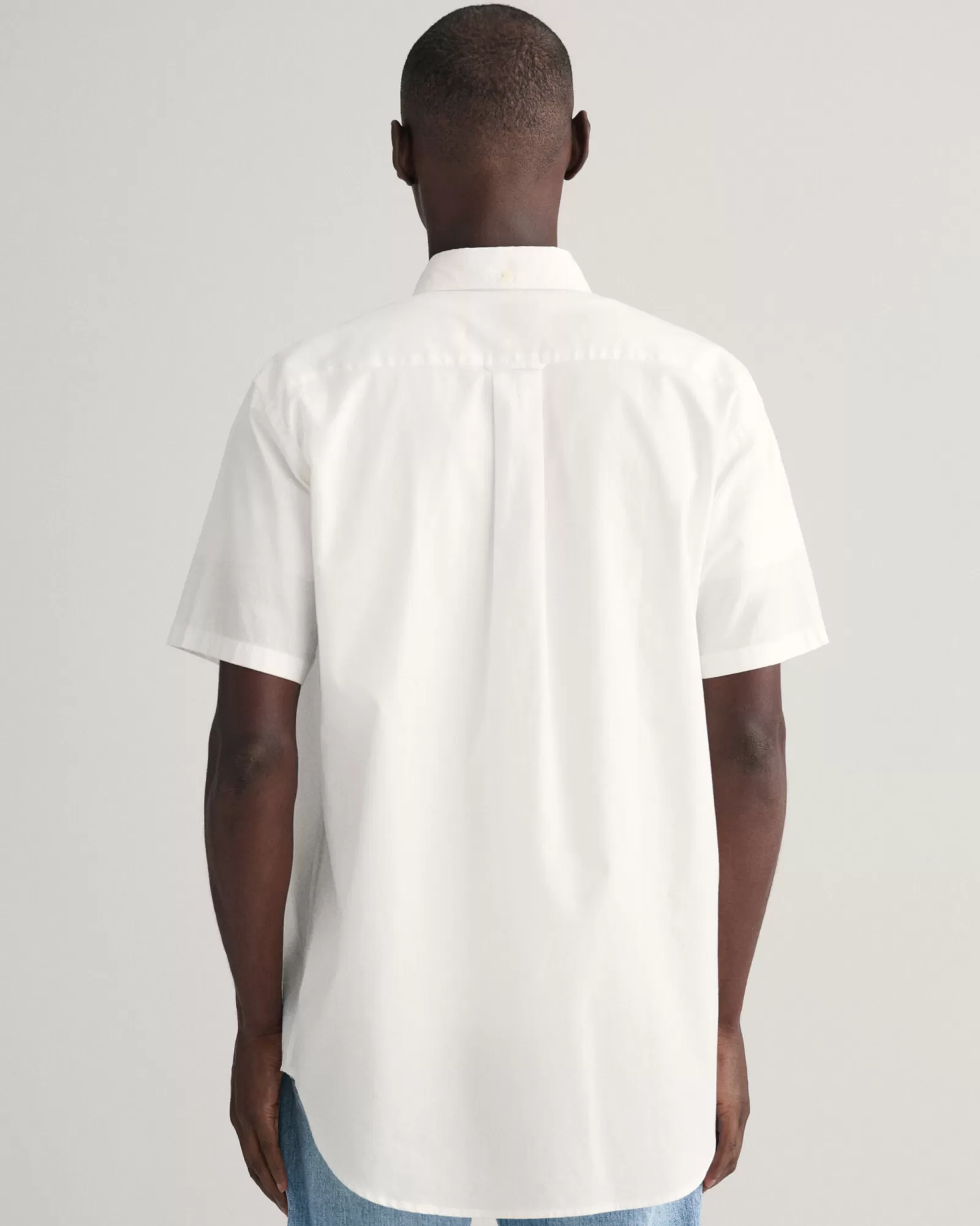 GANT Regular Fit Cotton Linen Short Sleeve Shirt | Skjortor