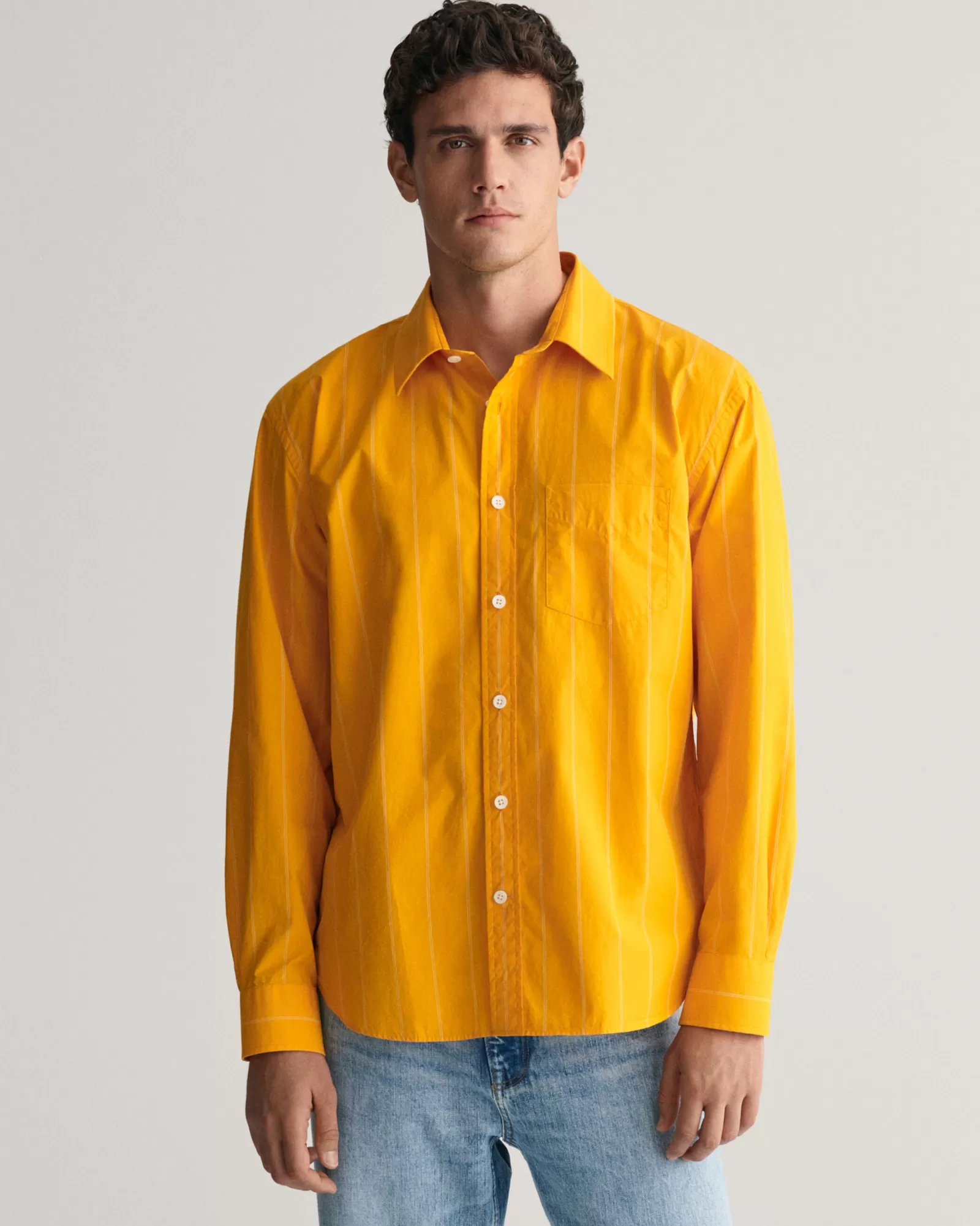 GANT Relaxed Fit Striped Heritage Poplin Shirt | Skjortor